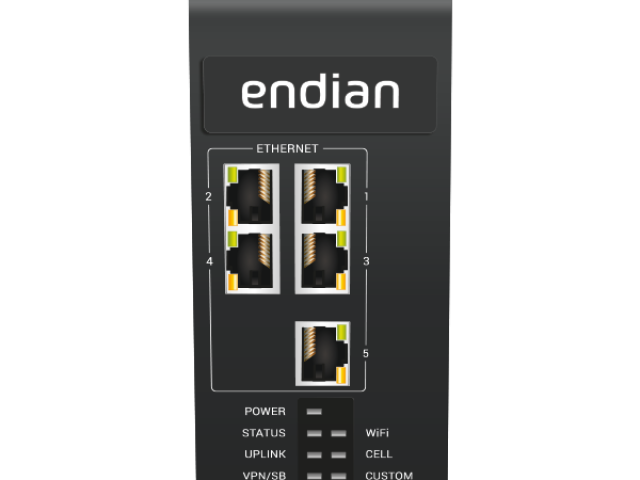 Endian 4i Edge XL offre la massima connettività, micro-segmentazione e sicurezza informatica per gli ambienti industriali. Il potente edge computing (con Docker) supporta l’implementazione di applicaz