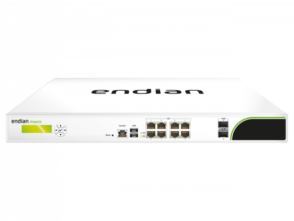 Endian UTM Macro bietet erstklassige UTM-Leistungen für große Netzwerke. Diese Appliance bietet außerdem ein Höchstmaß an Verfügbarkeit mit einem redundanten und schnellen SSD-Speicher sowie...